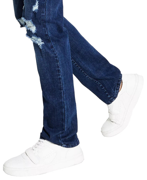 INC INTERNATIONAL CONCEPTS Men's Slim Straight Destroyed Washed Jeans 34 x 32